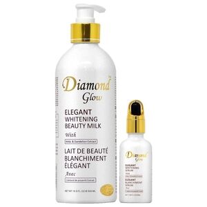 Diamond Glow Whitening Beauty Milk Ann Serum Set